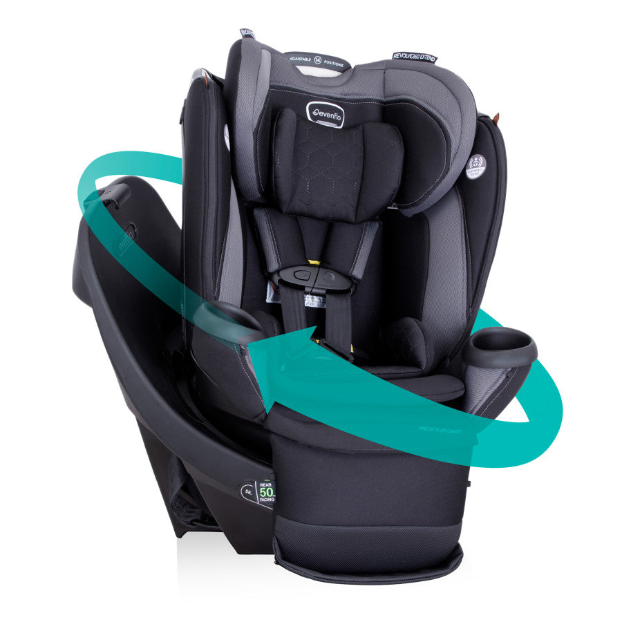 evenflo car seat cover Evenflo Revolve360 Extend Rotational All-in-One Convertible Car Seat with Quick Clean Cover