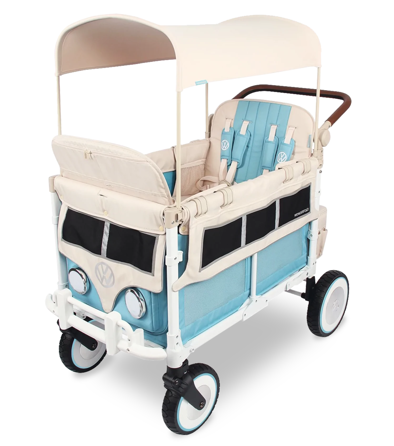 WonderFold Volkswagon Special Edition Quad Stroller Wagon piccolinobaby