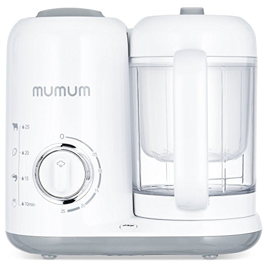 Mumum Baby 4in1 Baby Food Maker Defrost Steam Cook & Blend with Built in Timer
