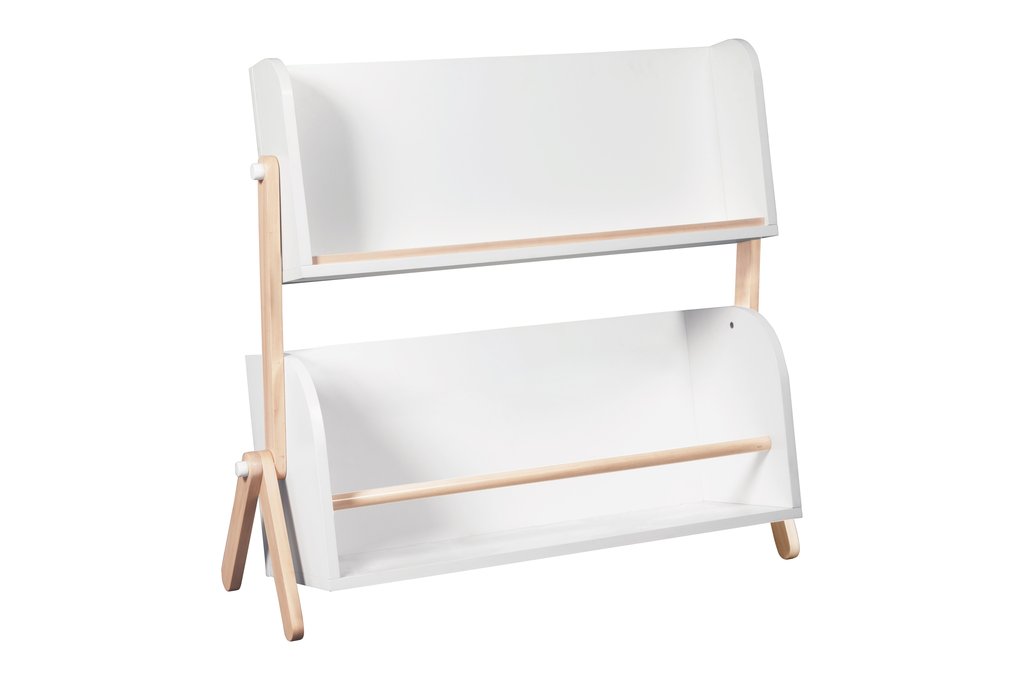 Babyletto Tally Storage and Bookshelf In White and Washed Natural Finish