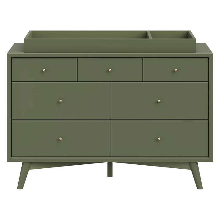 babyletto dresser Babyletto Palma 7-Drawer Assembled Double Dresser Warm White