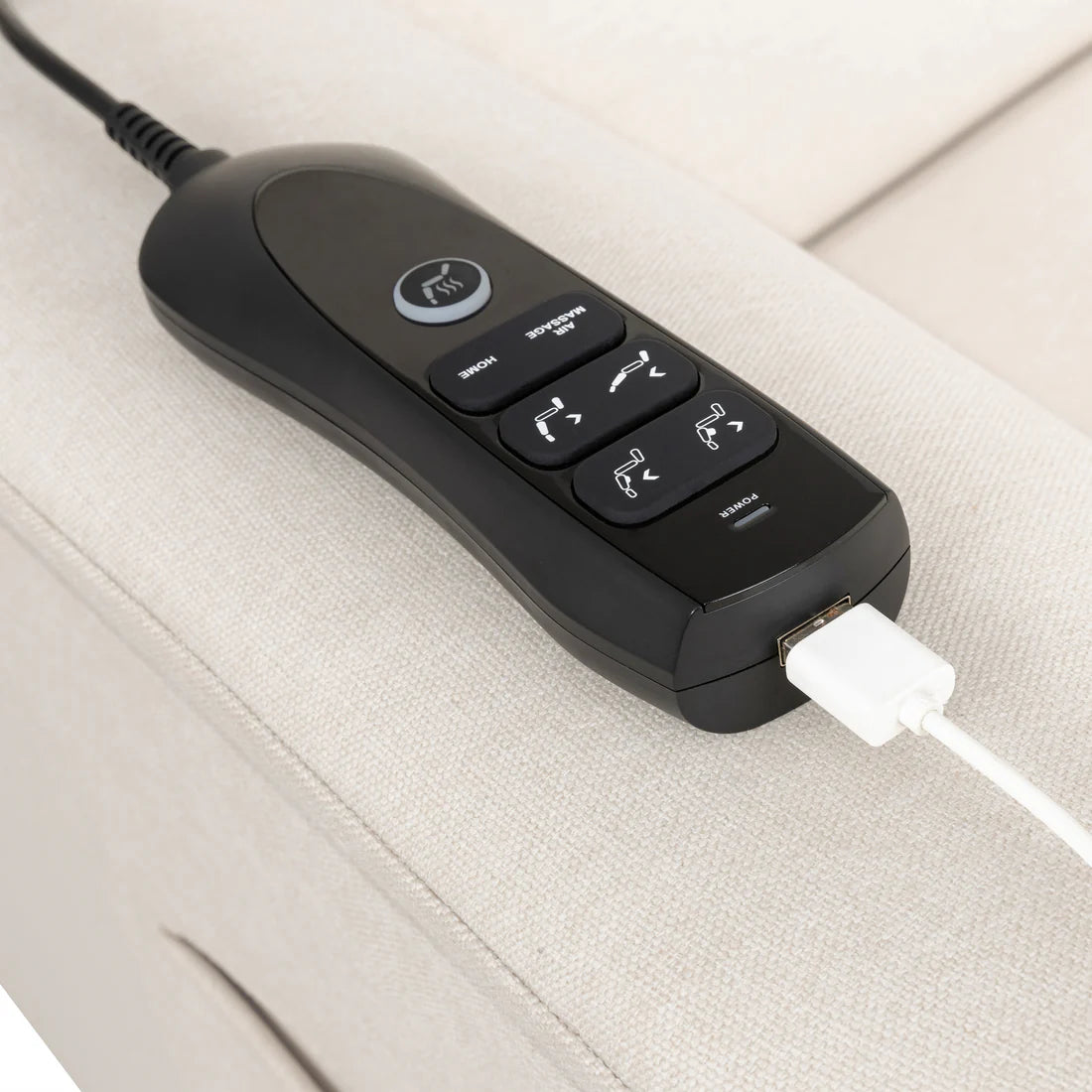 Monogram Willa Deluxe Power Glider Recliner w/Heat&Massage i