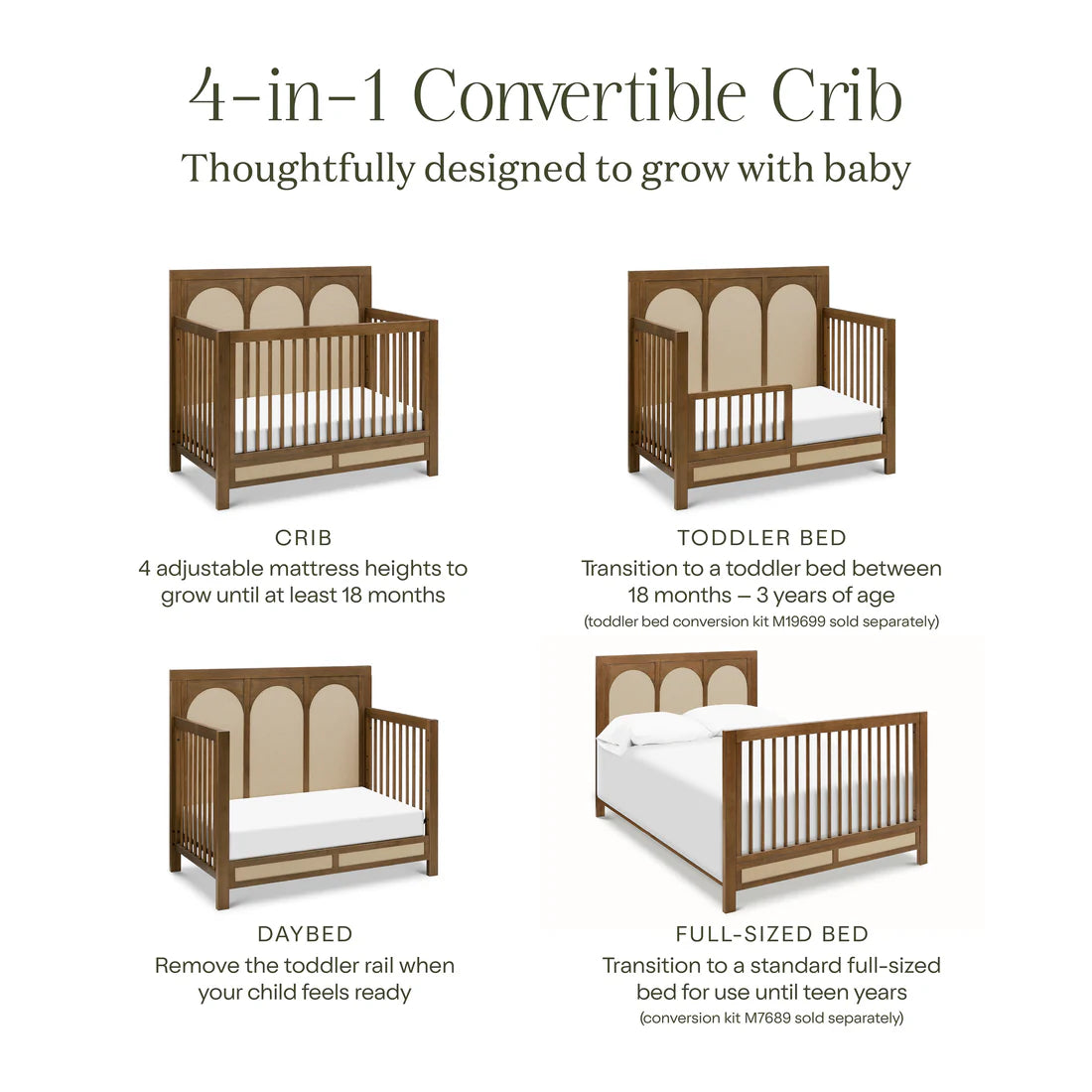 Namesake Eloise 4 in 1 Convertible Crib