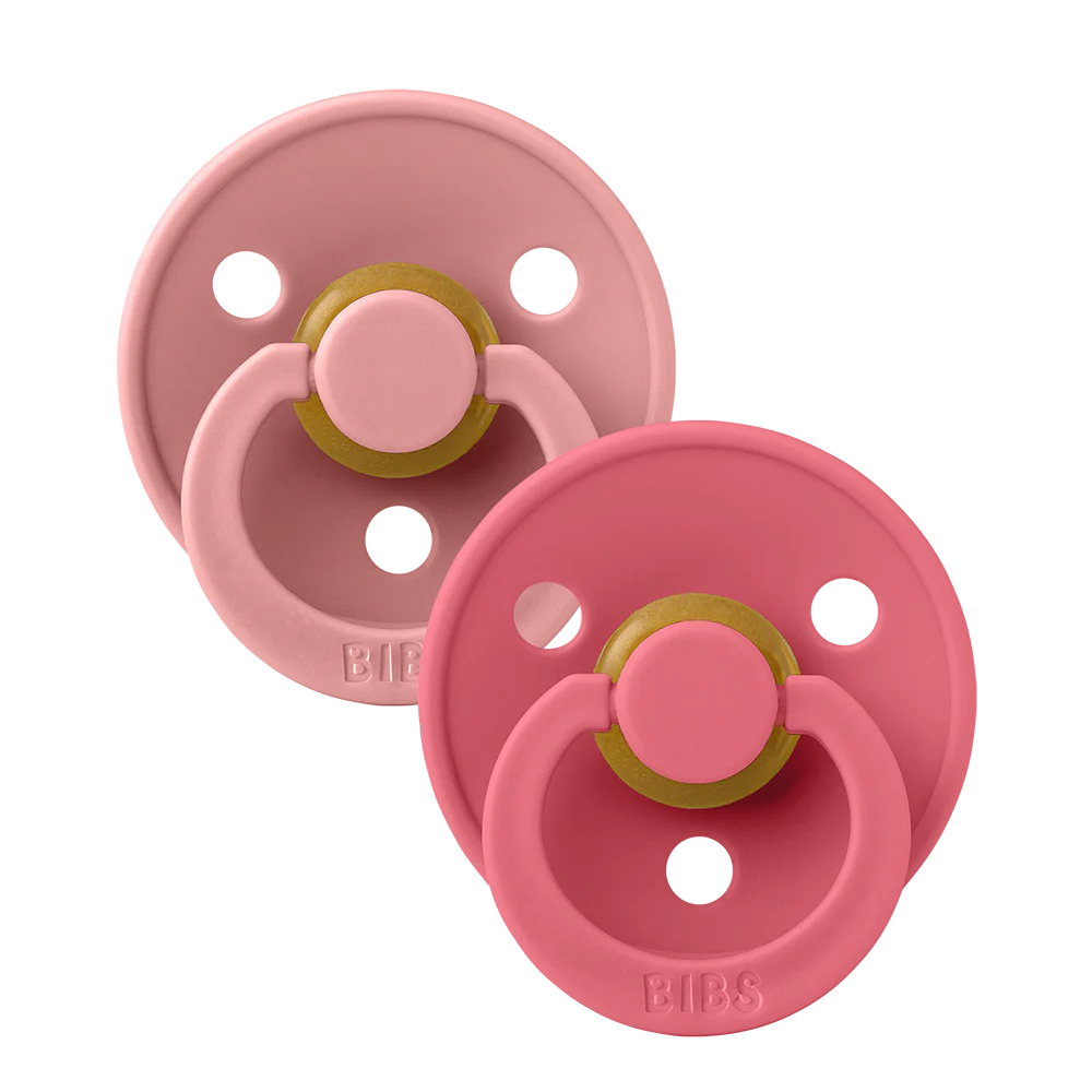 BIBS Pacifiers2 PK Dusty Pink Coral