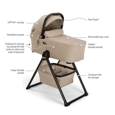 Nuna DEMI next bassinet + stand