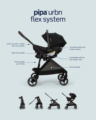 Nuna Pipa urbn Flex System in Caviar