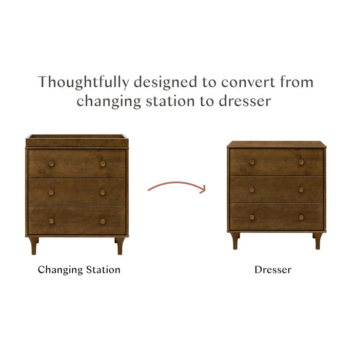 Babyletto Lolly 3 Drawer changer dresser with removable changing tray