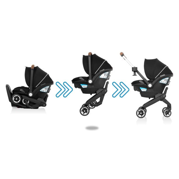 Evenflo Shyft DualRide Infant Car Seat Stroller Combo with Carryall Storage & Extended Canopy