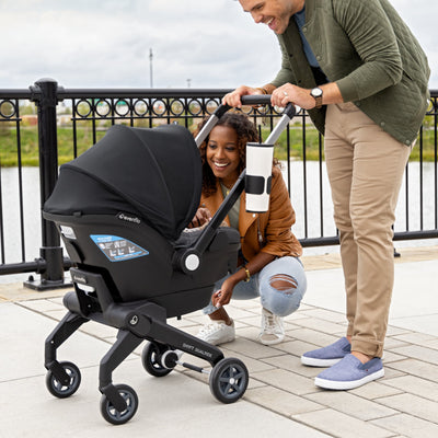 Evenflo Shyft DualRide Infant Car Seat Stroller Combo with Carryall Storage