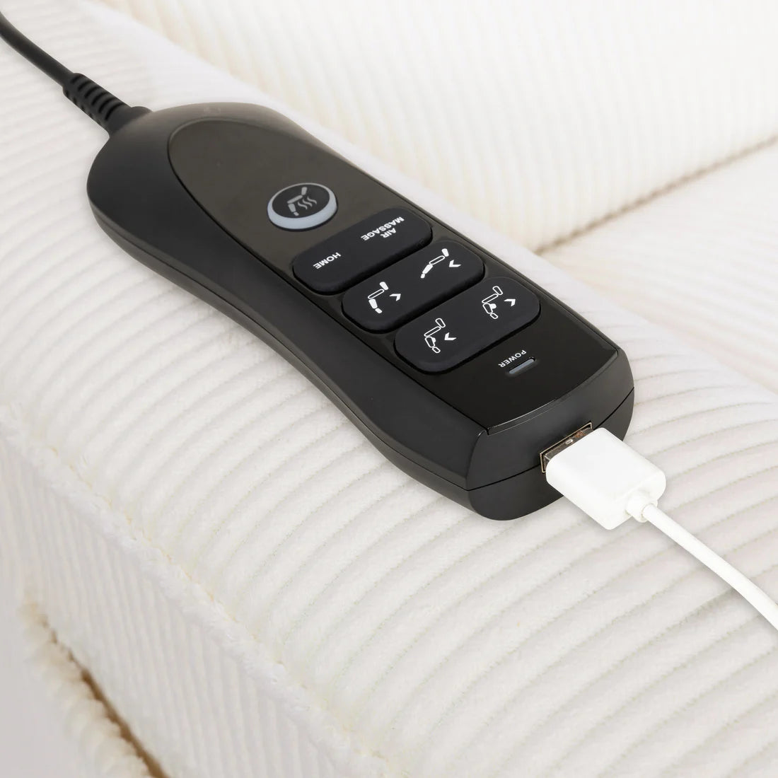 Monogram Willa Deluxe Power Glider Recliner w/Heat & Massage