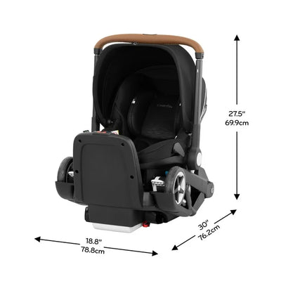Evenflo Shyft DualRide Infant Car Seat Stroller Combo with Carryall Storage & Extended Canopy