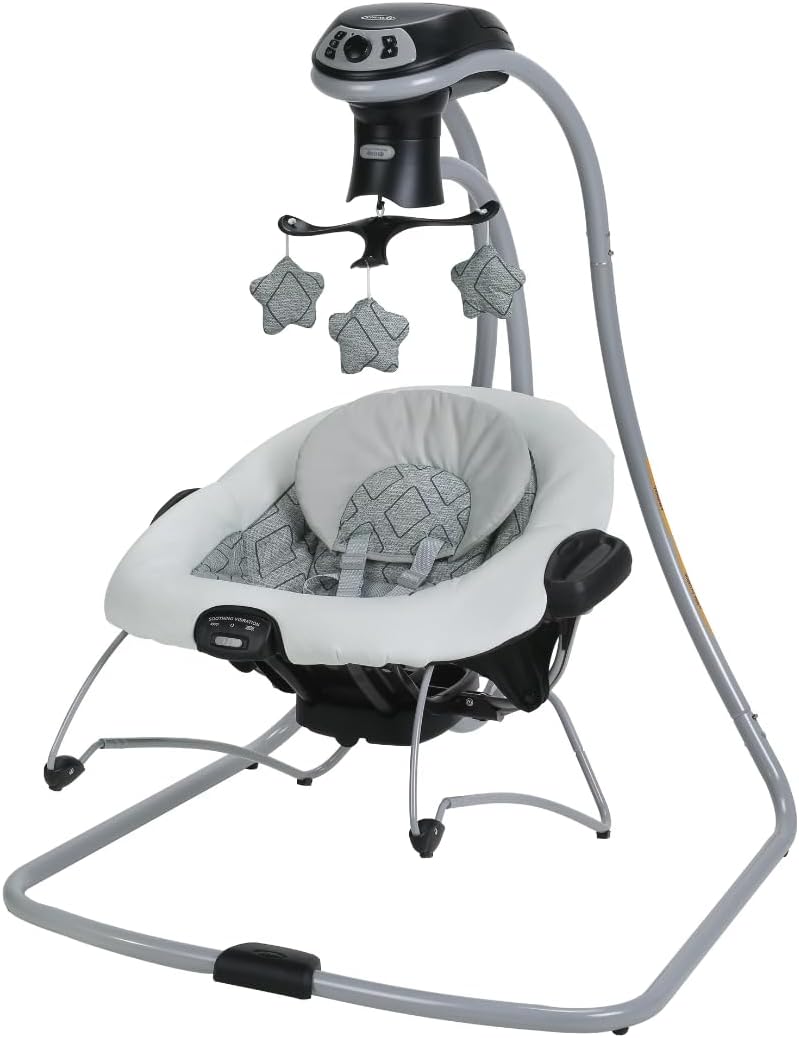 Graco DuetConnect Swing & Bouncer LX with Multi-Direction Asher