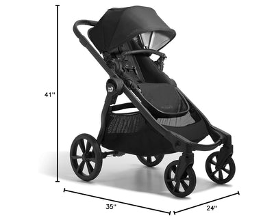 Baby Jogger City Select 2 Single to Double Modular Stroller in Lunar Black