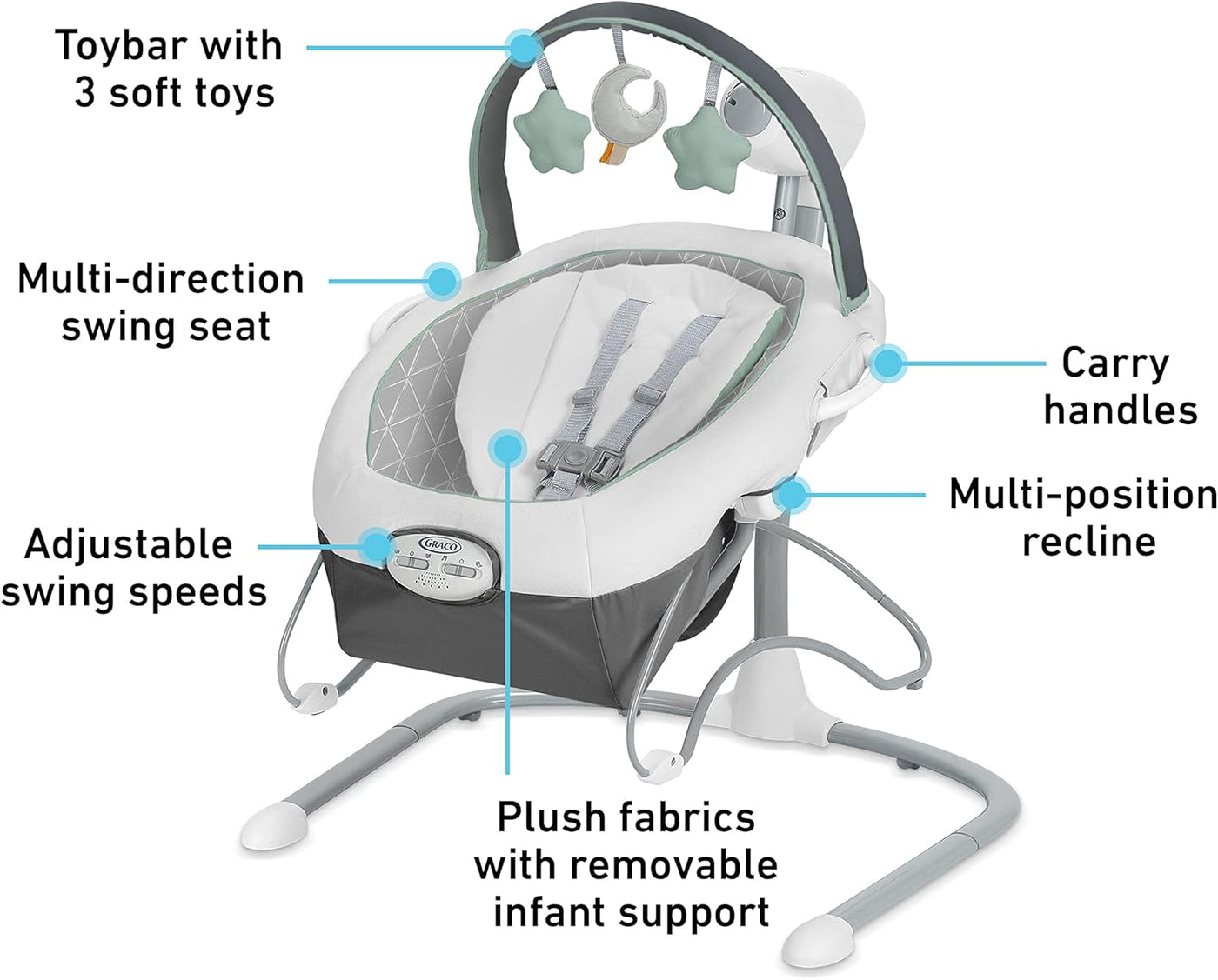 Graco Soothe 'n Sway LX Swing with Portable Bouncer
