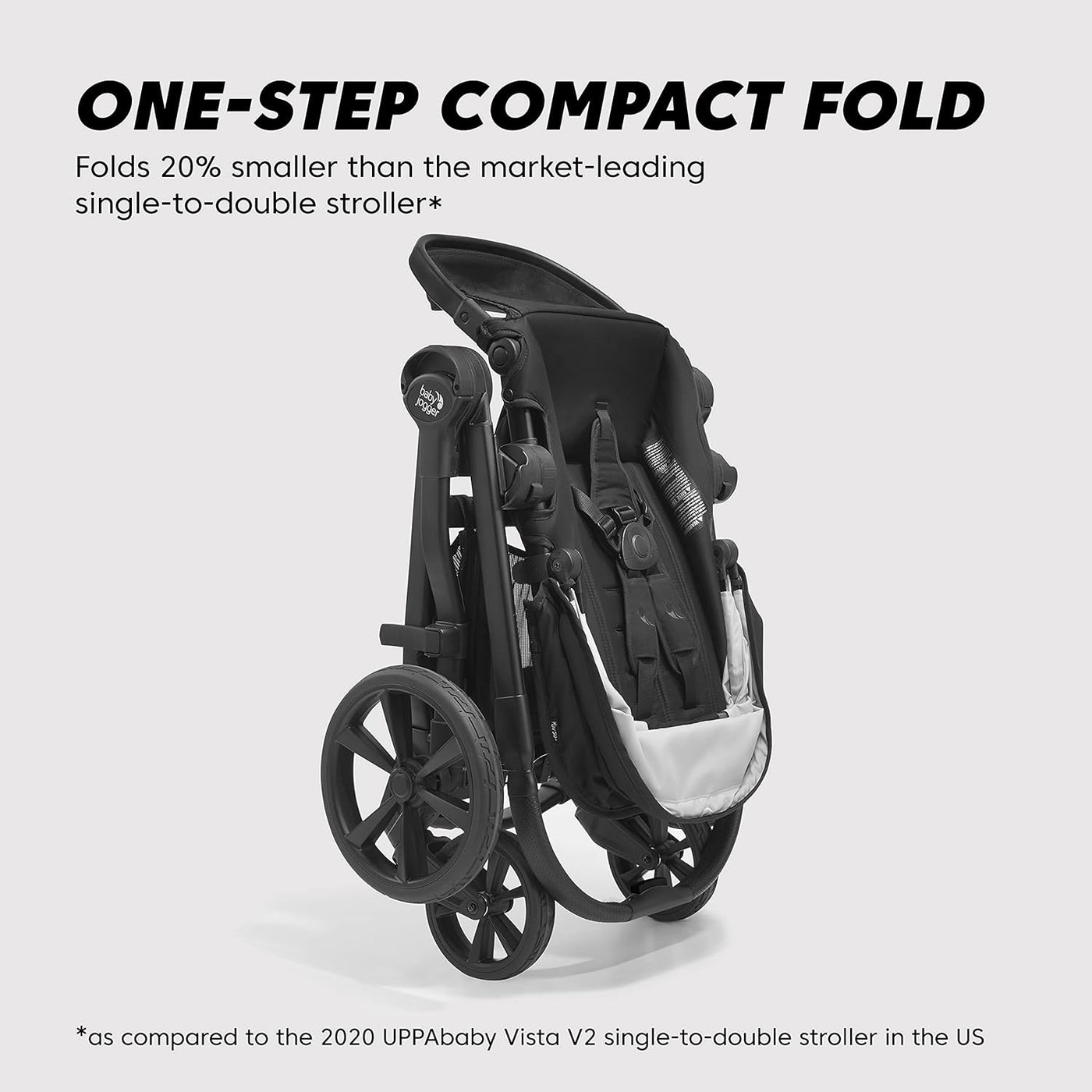 Baby Jogger City Select 2 Single to Double Modular Stroller in Lunar Black