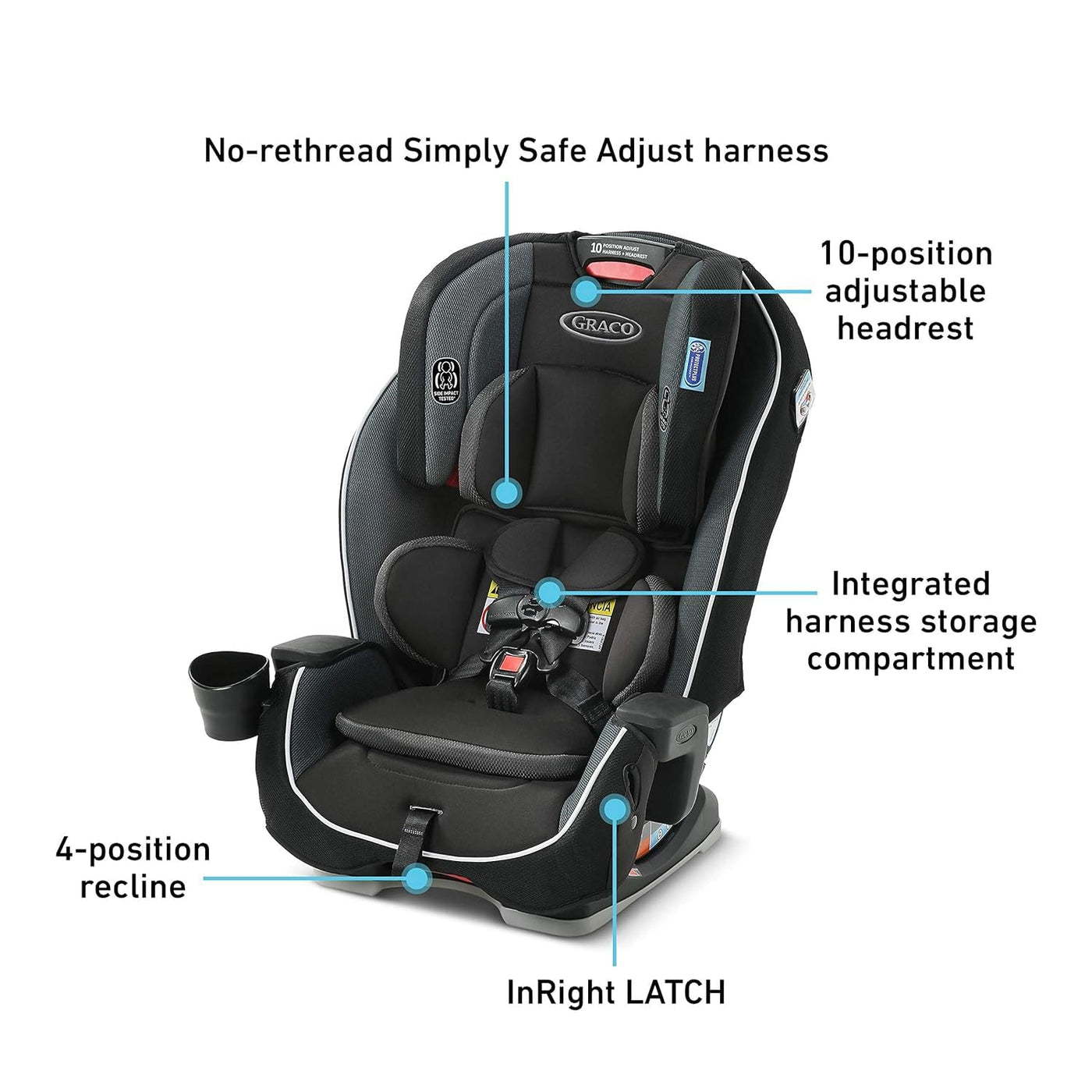 Graco Milestone 3 in 1 Car Seat, Infant to Toddler Car Seat Kline