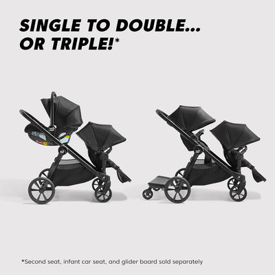 Baby Jogger City Select 2 Single to Double Modular Stroller in Lunar Black