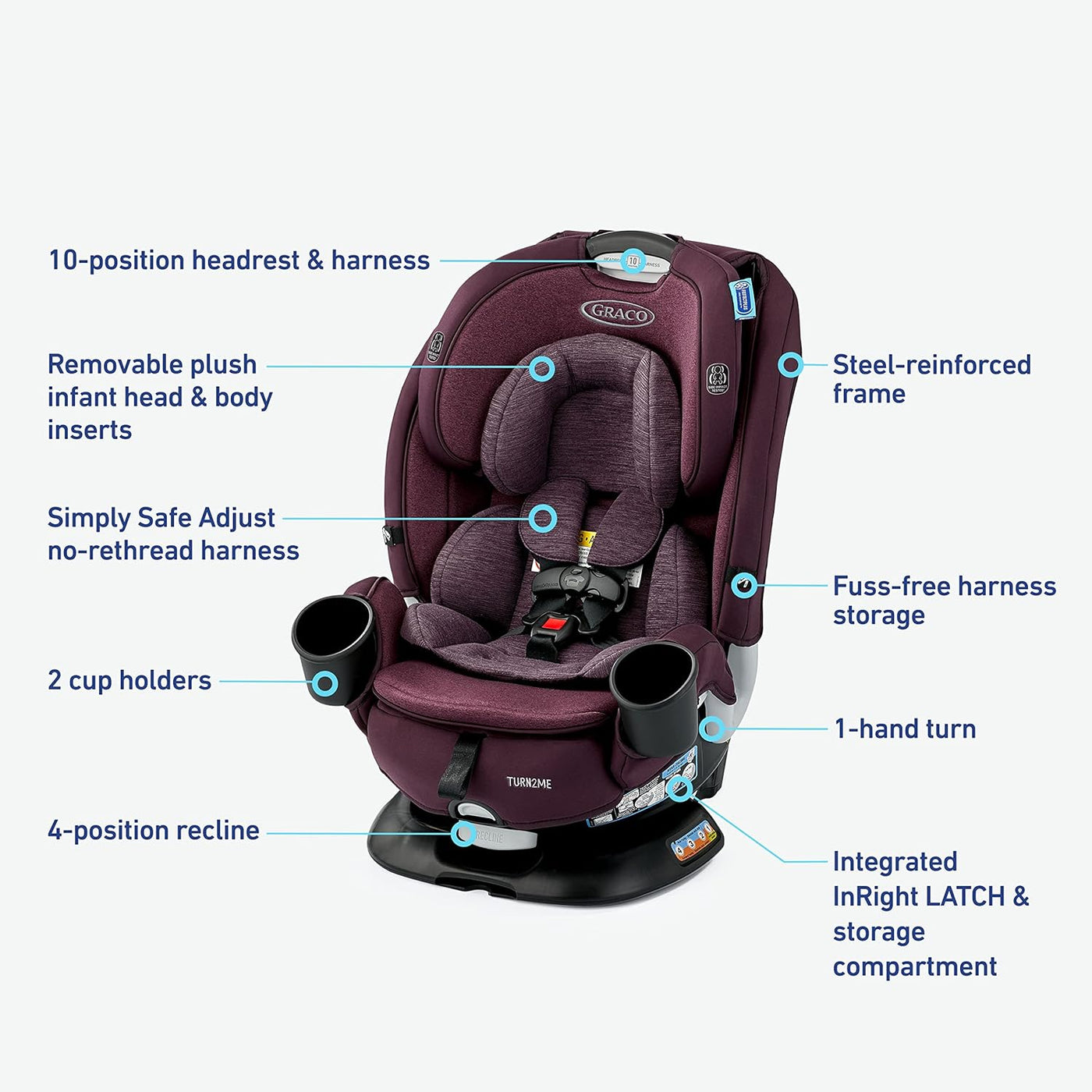 Graco Turn2Me™ 3 in 1 Rotating Car Seat