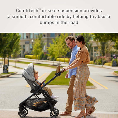Graco Premier Modes Merge Stroller, Featuring EZ Spin Wheels That Move Like a Roller Bag, Midtown