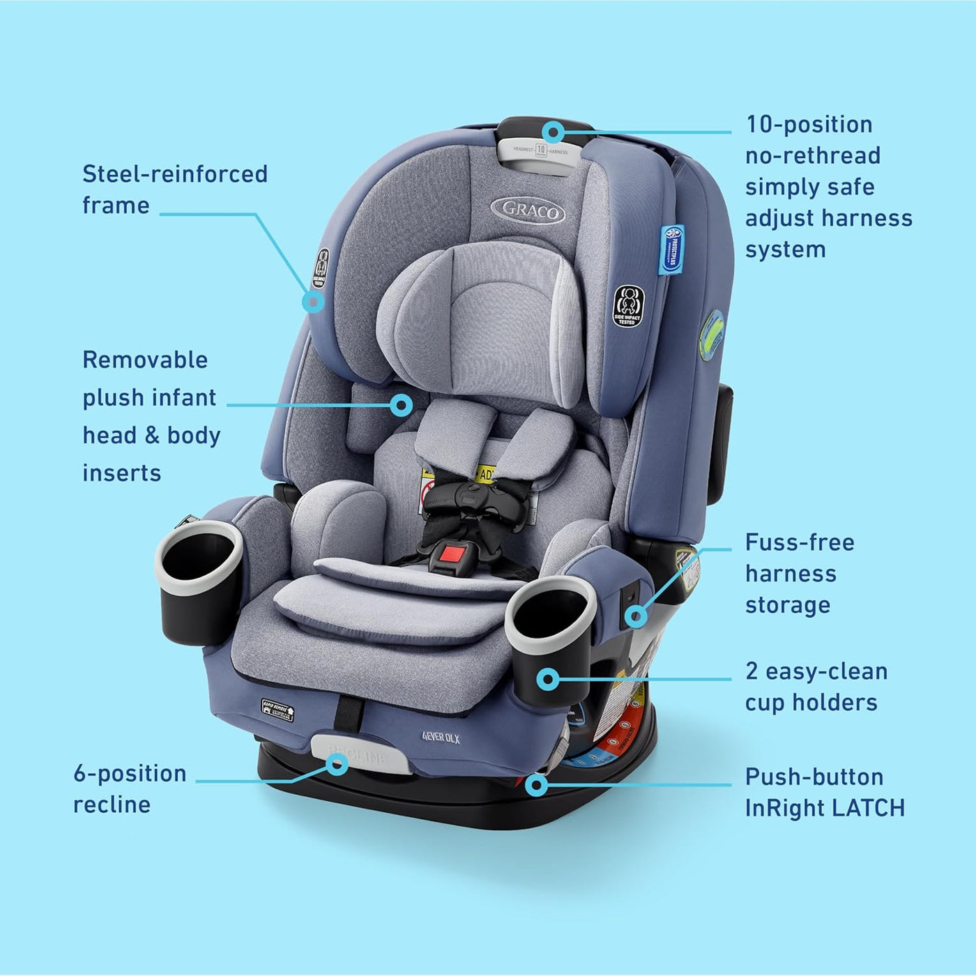 Graco 4Ever DLX 4 in 1 Convertible Car Seat