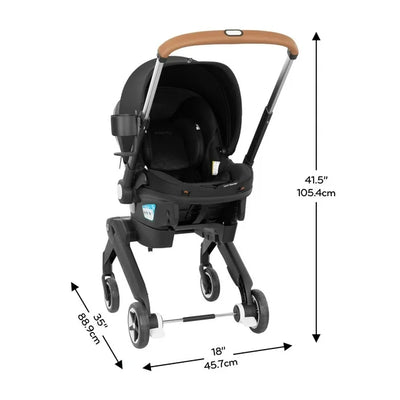 Evenflo Shyft DualRide Infant Car Seat Stroller Combo with Carryall Storage & Extended Canopy