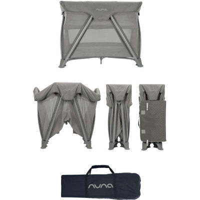 Nuna Cove Aire Go Playard + Bassinet in Frost