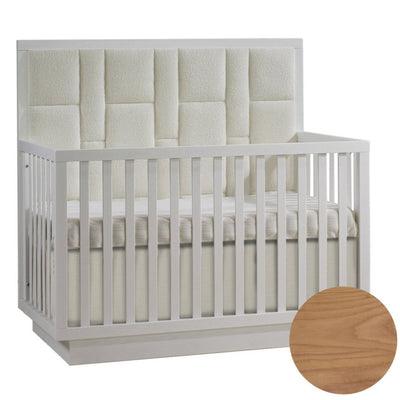 Natart Como Conv. Crib With Uphoistered Panel