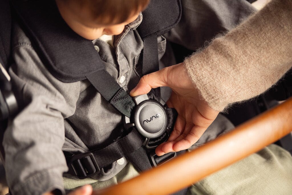 Nuna DEMI Next + Rider Board and PIPA urbn Travel System in Caviar