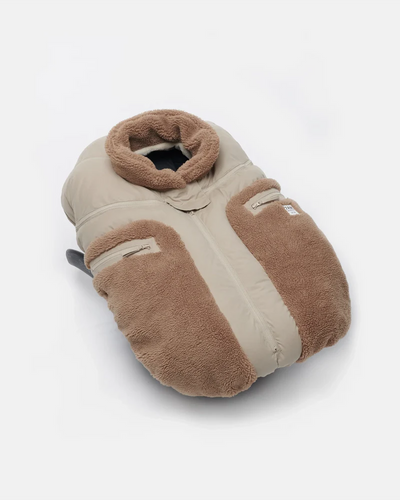 7AM Car Seat Cover Cocoon - Cappuccino Appliqué