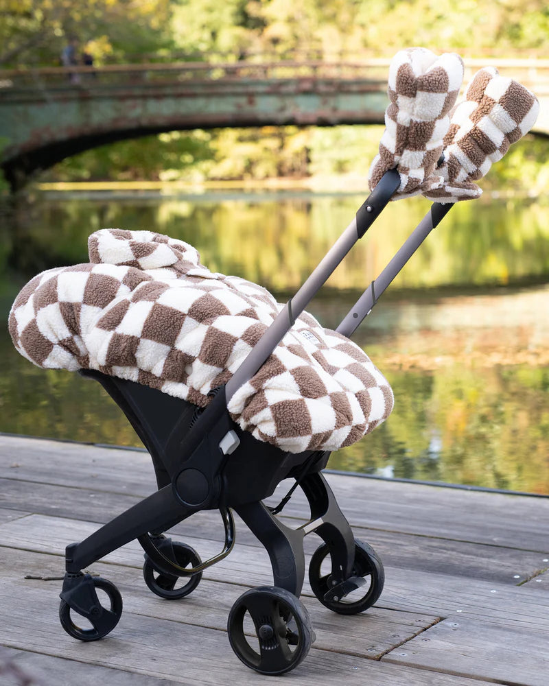 7AM Car Seat Cocoon Checker Berber 0-12M