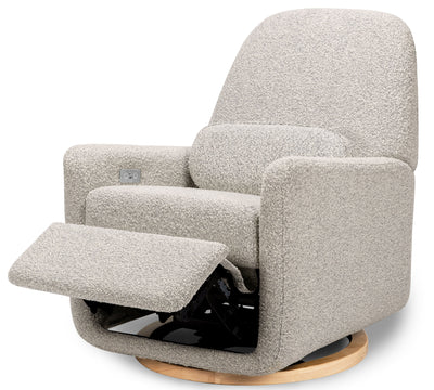 Arc Electronic Recliner and Swivel Glider in Boucle