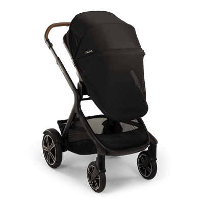 Nuna DEMI Next + Rider Board and PIPA urbn Travel System in Caviar