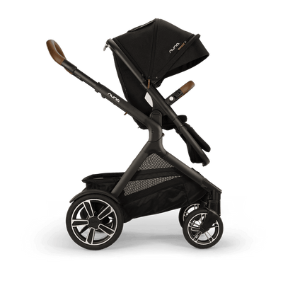 Nuna DEMI Next + Rider Board and PIPA urbn Travel System in Caviar