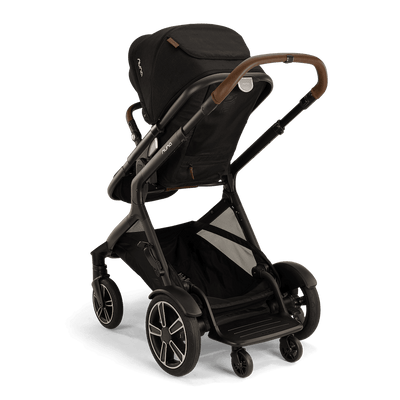 Nuna DEMI Next + Rider Board and PIPA urbn Travel System in Caviar
