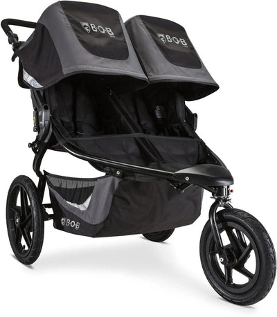 BOB Revolution Flex 3.0 Duallie Double Jogging Stroller in Graphite Black