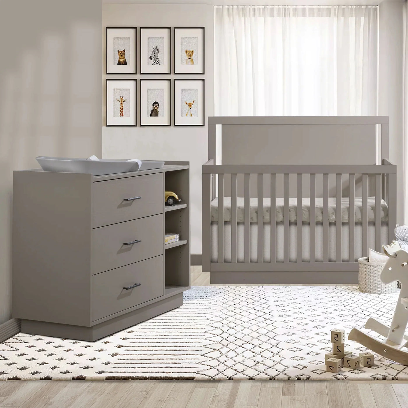 Tulip Tito Crib to Double and Combo Dresser Set