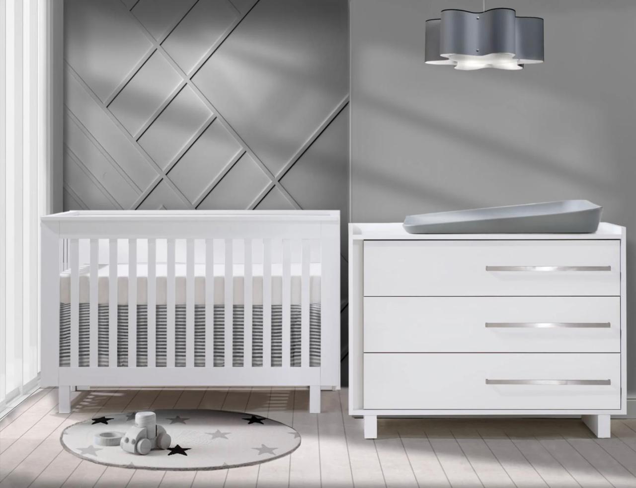 Tulip Urban Crib and Dresser Combo