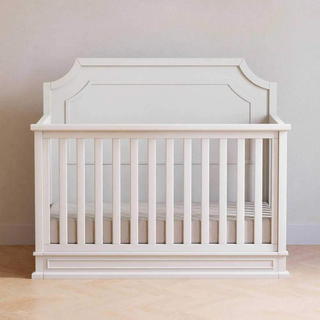 Emma Regency 4 in 1 Convertible Crib in Warm White