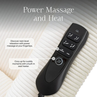 Monogram Willa Deluxe Power Glider Recliner w/Heat & Massage