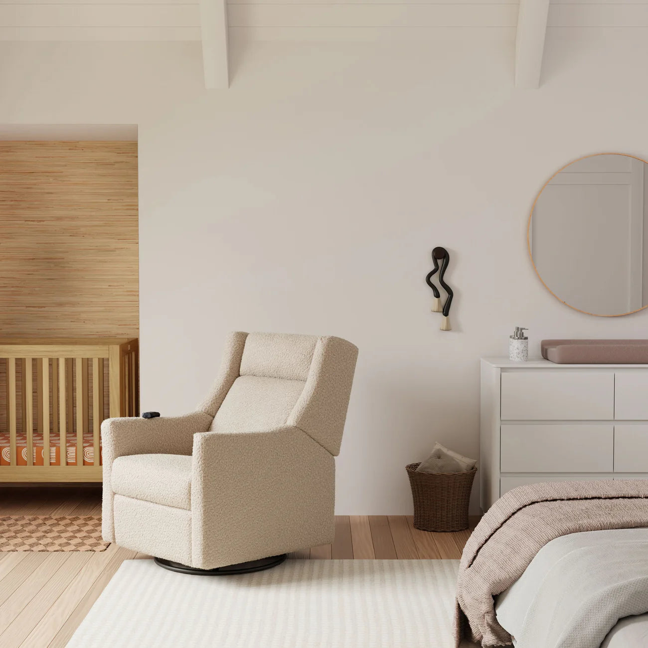 Babyletto Kiwi Deluxe Power Glider Recliner w/ Heat & Massage