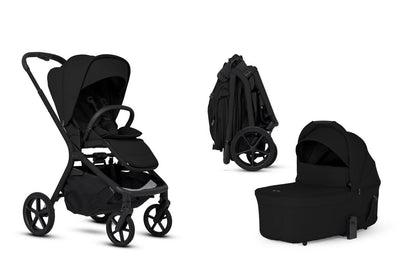 Silver Cross Breez Mid Size Compact Stroller and Bassinet Bundle