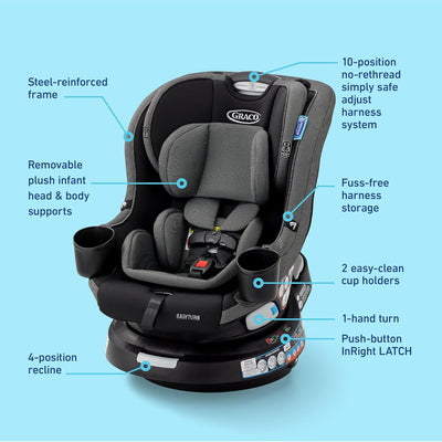 Graco EasyTurn 360 2 in 1 Convertible Car Seat