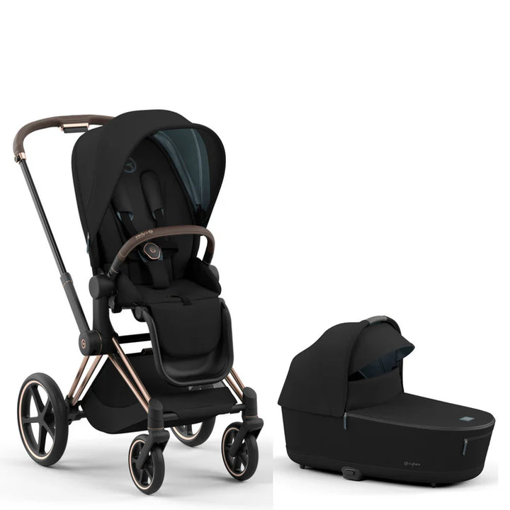 cybex platinum priam carry cot Cybex Priam 4 Newborn Stroller with Car Seat Cozy Beige/Rose Gold