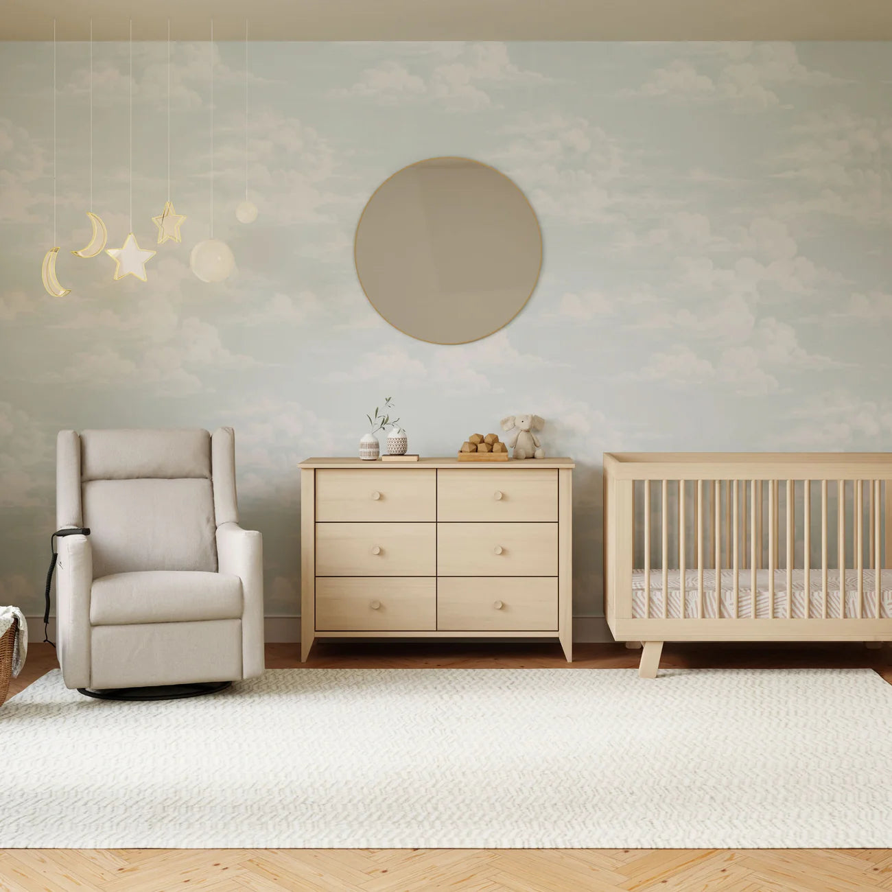 Babyletto Kiwi Deluxe Power Glider Recliner w/ Heat & Massage