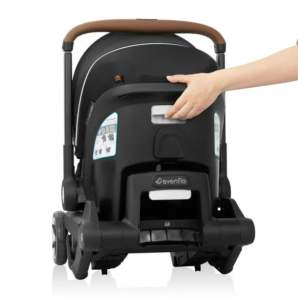 Evenflo Shyft DualRide Infant Car Seat Stroller Combo with Carryall Storage & Extended Canopy