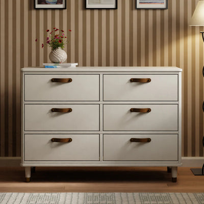 Tanner 6 Drawer Dresser in Warm White