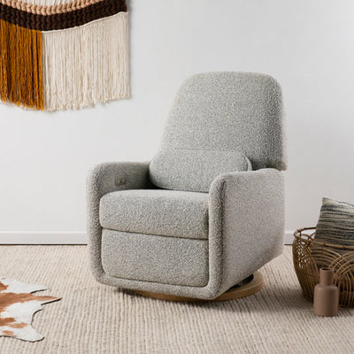 Arc Electronic Recliner and Swivel Glider in Boucle