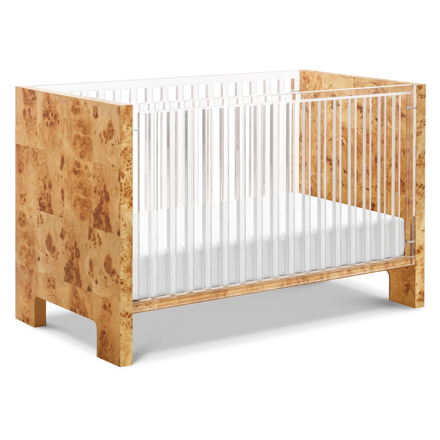 Babyletto Altair Crib Acrylic with Burl Wood