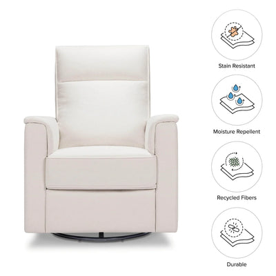 Namesake Willa Glider Recliner in Grey Eco Weave