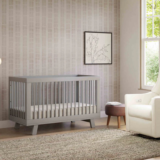 Hudson 3 in 1 Convertible Crib + Toddler Rail